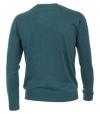 Redmond Pullover, regular fit, V-neck, 100% Baumwolle, petrol