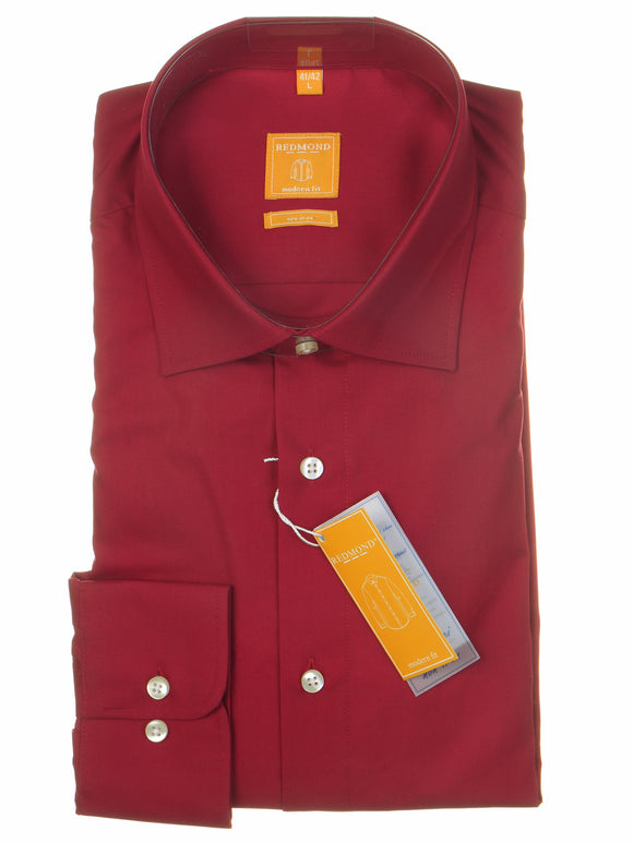 Redmond Businesshemd, modern fit, 100% Baumwolle, bügelfrei, rot
