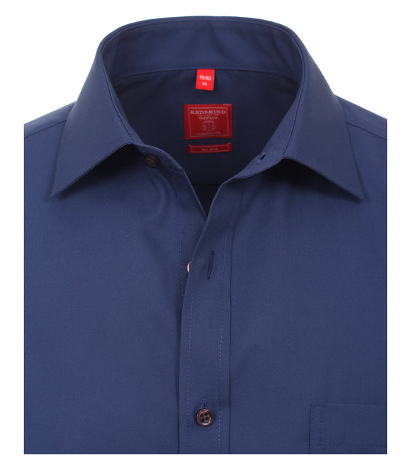 Redmond Businesshemd, regular fit, 100% Baumwolle, bügelfrei, dunkelblau