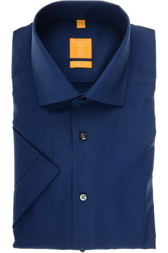 Redmond Businesshemd, modern fit, 100% Baumwolle, bügelfrei dunkelblau, (halbarm)