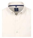 Redmond Hemd, regular fit, 100% Baumwolle, garment washed, weiß