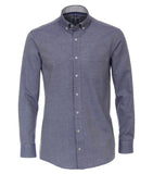Redmond Hemd, regular fit, 100% Baumwolle, garment washed, dunkelblau