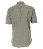 Redmond Hemd, regular fit, 100% Baumwolle, garment washed, schilfgrün (halbarm)