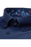 Redmond Hemd, modern fit, 100% Baumwolle, natural stretch, dunkelblau