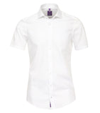 Redmond Businesshemd, slim fit, 100% Baumwolle, natural stretch, 1/2-Arm, weiß