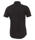 Redmond Businesshemd, slim fit, 100% Baumwolle, natural stretch, 1/2-Arm, schwarz