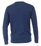 Redmond Pullover, regular fit, round neck, 100% Baumwolle, blau