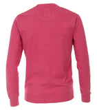 Redmond Pullover, regular fit, round neck, 100% Baumwolle, rosa