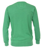 Redmond Pullover, regular fit, round neck, 100% Baumwolle, grün