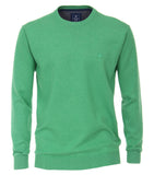 Redmond Pullover, regular fit, round neck, 100% Baumwolle, grün