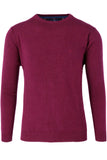 Redmond Pullover, regular fit, round neck, 100% Baumwolle, lila