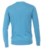 Redmond Pullover, regular fit, V-neck, 100% Baumwolle, hellblau