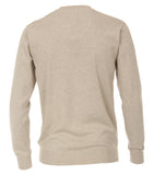 Redmond Pullover, regular fit, V-neck, 100% Baumwolle, natur