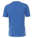 Redmond T-Shirt, regular fit, V-neck, 100% Baumwolle, azurblau