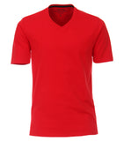 Redmond T-Shirt, regular fit, V-neck, 100% Baumwolle, rot