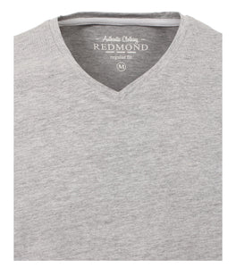 Redmond T-Shirt, regular fit, V-neck, hellgrau