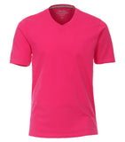 Redmond T-Shirt, regular fit, V-neck, 100% Baumwolle, pink