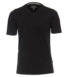 Redmond T-Shirt, regular fit, V-neck, 100% Baumwolle, schwarz