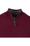 Redmond Cardigan mit Zipper, regular fit, 100% Baumwolle, fuchsia