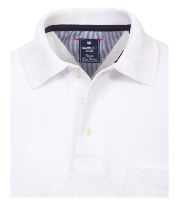 Redmond Poloshirt, regular fit, 100% Baumwolle-piqué, weiß