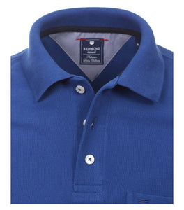Redmond Poloshirt, regular fit, 100% Baumwolle-piqué, azurblau