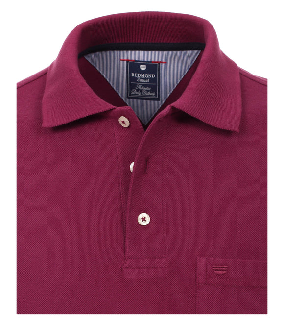 Redmond Poloshirt, regular fit, 100% Baumwolle-piqué, bordeaux