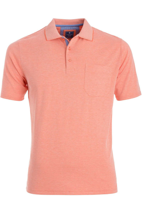 Redmond Poloshirt, regular fit, wash & wear, orange