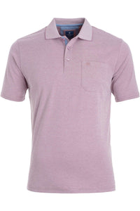 Redmond Poloshirt, regular fit, wash & wear, lila