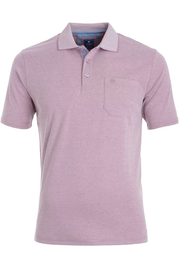 Redmond Poloshirt, regular fit, wash & wear, lila