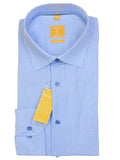 Redmond Hemd, modern fit, 100% Baumwolle, bügelfrei, weiß/blau-kariert