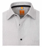 Redmond Hemd, modern fit, 100% Baumwolle, bügelfrei, weiß/schwarz-kariert
