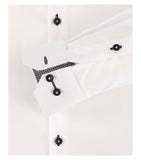 Redmond Hemd, slim fit, 100% Baumwolle, natural stretch, high easy care, weiß/schwarz