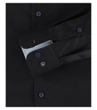 Redmond Hemd, modern fit, 100% Baumwolle, high easy care, natural stretch, schwarz