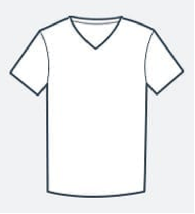 Redmond T-Shirt, regular fit, V-neck, 100% Baumwolle, weiß